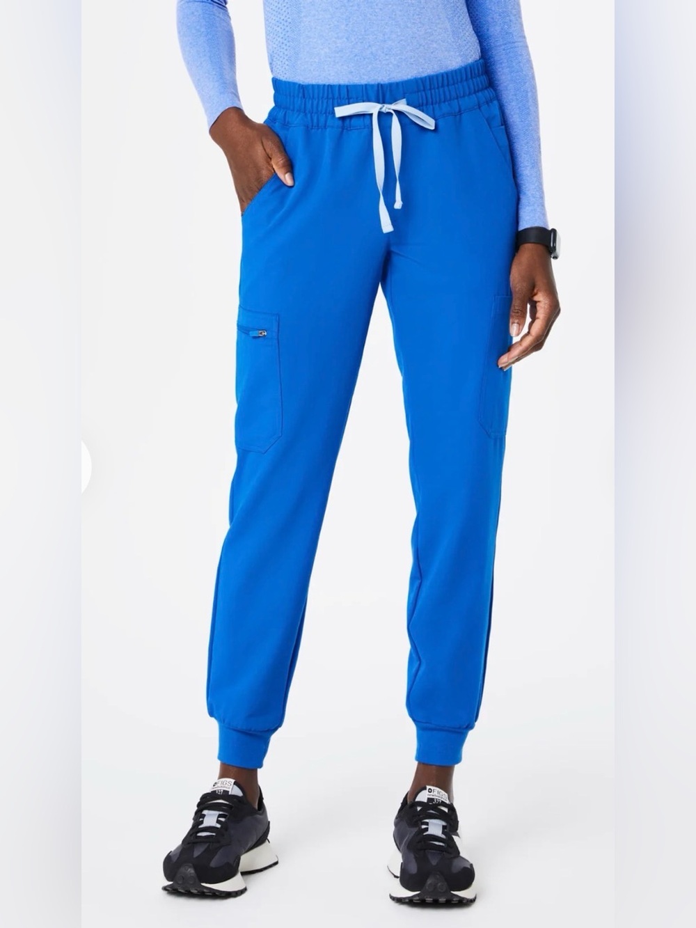 Figs Uman Jogger Scrub Pants Royal Blue Size L/T